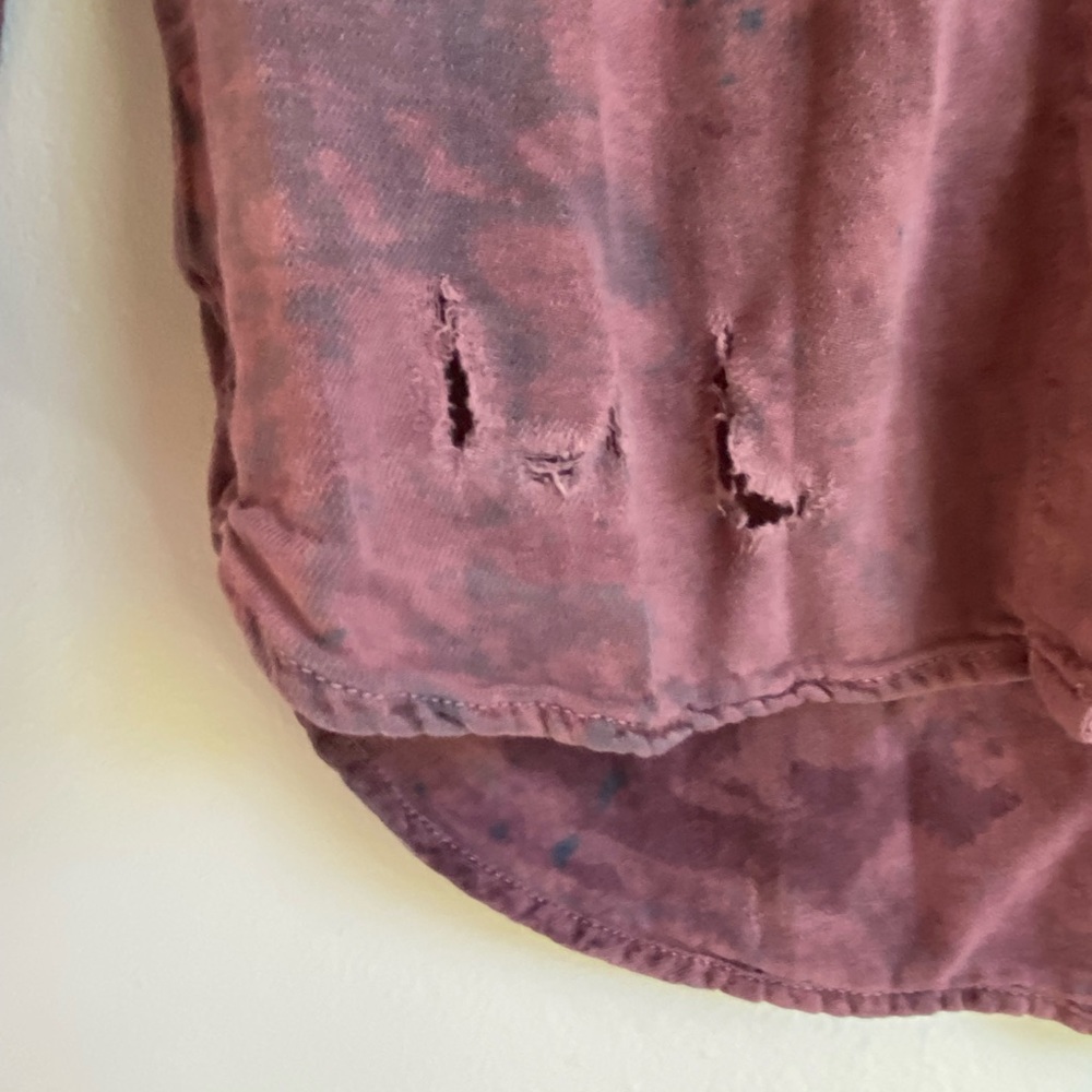 NSF Distressed Button Up - Picture 3 of 6